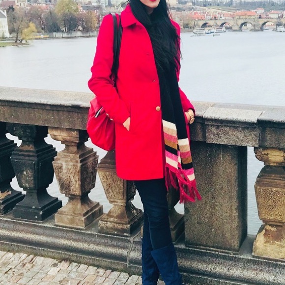 Beautiful Red coat Size S - Picture 6 of 6